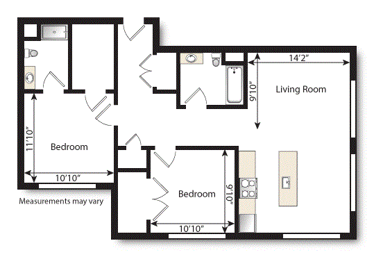 Colewood_FloorPlan_408_412 1070sqft Colewood_FloorPlan_408_412 1070sqft
